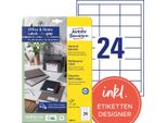 Avery Zweckform 3658-10 Etichette Universali, 64,6 X 33,8 Mm, Bianco