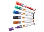 Nobo Marcatore Per Lavagna Bianca, 6 Colori, 1-3 Mm, Inchiostro Liquido
