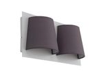 Eglo 97625 Serravalle Applique Led Grigio 2X5,4W 3000K Bianco Caldo