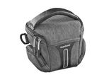 Mantona Camera Bag Tallinn Taglia S Antracite, Borsa Fotografica Con Tracolla Imbottita, Borsa Per Fotocamera Con Divisori E Parapioggia, Portatile Come Borsa A Tracolla, Borsa A Mano E Borsa Da Cintura