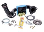 Kit Di Depressurizzazione Premium / Collettore Nero Per Derbi Senda, Aprilia Rx 50, Sx 50, Gilera Rcr, Smt 2018- (Euro4)