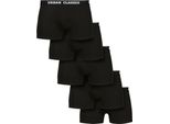 Urban Classics Boxer Biologici 5 Pezzi Blk+Blk+Blk+Blk+Blk+Blk - Xxl