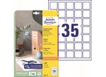 Avery Zweckform 6251-10 Etichette Avery Zweckform, 35 X 35 Mm, Bianco