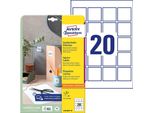 Avery Zweckform 6252REV-10 Etichette Avery Zweckform, 45 X 45 Mm, Bianco