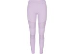 Urban Classics Donna - Leggings Tech Mesh Lilla - L
