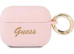 Guess Guapsssi Airpods Pro Cover Rosa/Rosa In Silicone Vintage Script
