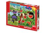 Dino Puzzle Talpa E Pappagallo 3X55 Pezzi