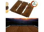 Floranica Piastrelle In Legno 30 X 30 Cm 1 Pz. Marrone Pavimentazione Da Esterno Per Giardino, Terrazze E Balconi