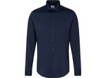 Seidensticker Business Camicia Uomo Manica Lunga New-Kent Slim-Fit Navy 37