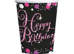 Bicchiere Di Carta Sparkling Hb Rosa 250Ml/8Pz.