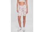 Urban Classics TB6012 | Pantaloncini Da Ciclismo A Vita Alta Aop Tech Da Donna - Colore: Softseagrassflower - Taglia: 5XL