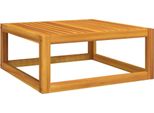 Tavolino 68X68X29 Cm In Legno Massiccio Di Acacia