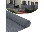 Jiubiaz Schermo Privacy Stuoia Pvc Privacy Recinzione Frangivento Per Giardino Balcone E Terrazza Antracite 100X300Cm