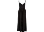 DáMský Overal Urban Classics Ladies Modal Spaghetti Jumpsuit Nero - 4XL