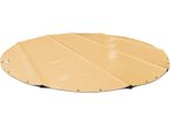 Safedeluxe® Telo Rotondo Per Piscina Senza Pali (Diametro Del Telo = 550 Cm, Beige RAL1014) Telo Avvolgibile Per Piscina In Telone Da Camion