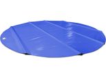 Safedeluxe® Telo Rotondo Per Piscina Senza Pali (Diametro Del Telo = 300 Cm, Blu RAL5002) Telo Avvolgibile Per Piscina In Telone Da Camion
