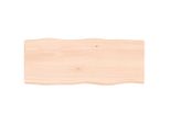 Vidaxl Piano Da Tavolo 100X40X(2-6) Cm In Legno Massiccio Non Trattato Bordo Albero