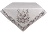 Clayre & Eef Tovaglia 100X100 Cm Beige Cotone Cervo
