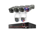 Sistema Di Telecamere Di Sorveglianza, Risoluzione 4K, Rilevamento Persone Ai, Nessuna, 8CH Nvr 6 Telecamere B