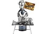 Brubaker Portabottiglie Vino Fisioterapista - Portabottiglie Metallo Fisioterapia - Regalo Vino Per Massaggiatori Con Carta Regalo