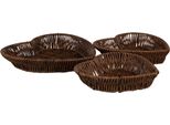 Set Di 3 Cestini Clayre & Eef In Plastica Marrone