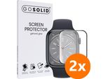 Solidale! Pellicola Protettiva Per Apple Watch Series 8 (45 Mm) In Vetro Temperato - Duopack