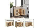 The Living Store Credenza Sonoma Rovere 100X35X80 Cm Materiale Legno