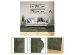 The Living Store Tappeto Huarte A Pelo Corto Morbido E Lavabile Verde Bosco 160X230 Cm