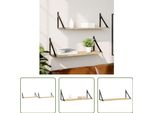 The Living Store Mensole Da Parete 2 Pezzi Rovere Sonoma 80X25X25,5 Cm Materiale In Legno