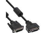 Inline® 17763 Prolunga DVI-D, Dual Link 24+1 Maschio A 24+1 Femmina, 2 Ferriti, 3 M
