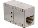 Inline® 69990 Patchkabelkupplung Cat.5E, 2X RJ45 Buchse, Geschirmt