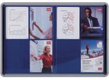 Espositore Nobo Porta Scorrevole Pannello Posteriore Tessile 8 X Din A4