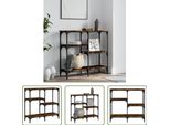 The Living Store Tavolo Consolle In Rovere Fumé 80X29X75 Cm Materiale In Legno