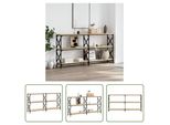 The Living Store Tavolo Consolle Rovere Sonoma 156X28X80,5 Cm Materiale A Base Di Legno