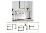 The Living Store Consolle In Rovere Sonoma 145X22,5X75 Cm Materiale A Base Di Legno