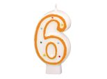 550286 Candela Di Compleanno Numero 6