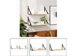 The Living Store Mensole Da Parete 2 Pezzi Rovere Sonoma 60X25X25,5 Cm Materiale In Legno