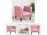 The Living Store Poltrona In Velluto Rosa