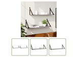 The Living Store Mensole Da Parete 2 Pz. Grigio Sonoma 80X25X25,5 Cm Materiale A Base Di Legno