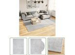 The Living Store Tappeto Huarte A Pelo Corto Morbido E Lavabile Grigio 200X280 Cm