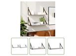 The Living Store Mensole Da Parete 2 Pz. Grigio Sonoma 60X25X25,5 Cm Materiale A Base Di Legno