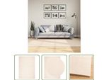 The Living Store Tappeto Huarte A Pelo Corto Morbido E Lavabile Beige 160X230 Cm