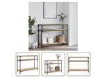 The Living Store Tavolo Consolle Rovere Sonoma 100X29X75 Cm Materiale A Base Di Legno
