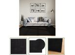 The Living Store Tappeto Huarte A Pelo Corto Morbido E Lavabile Nero 200X200 Cm