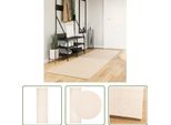 The Living Store Tappeto Huarte A Pelo Corto Morbido E Lavabile Beige 80X250 Cm