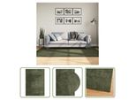 The Living Store Tappeto Huarte A Pelo Corto Morbido E Lavabile Verde Bosco 140X200 Cm