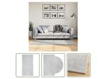 The Living Store Tappeto Huarte A Pelo Corto Morbido E Lavabile Grigio 80X150 Cm
