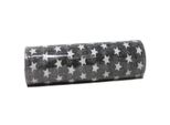 Nastro Decorativo In Iuta Grigio Con Stelle Motivo Natalizio 270 Cm X 24 Cm