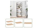 The Living Store Mensole Sospese 2 Pezzi 60X30X2 Cm In Legno Massiccio Di Acacia Non Trattato