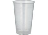 Papstar 16130 Papstar Kunststoff-Trinkbecher Pp, 0,3 L, Transparent, 100Er